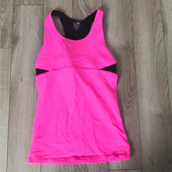champion racerback tank with shelf bra